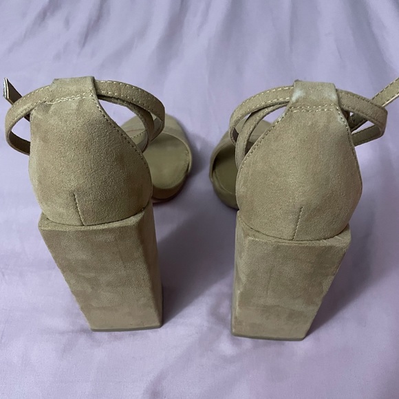 ASOS Suede Geometric Heel - Picture 3 of 5